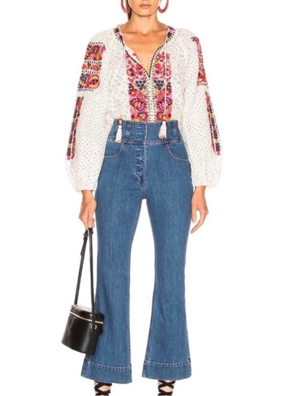 Ulla Johnson high rise button fly jeans